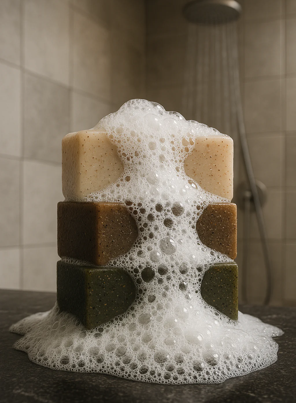 THE CLASSIC | Luxury Men's Scrub Bar Soap | bergamot | vetiver | amber