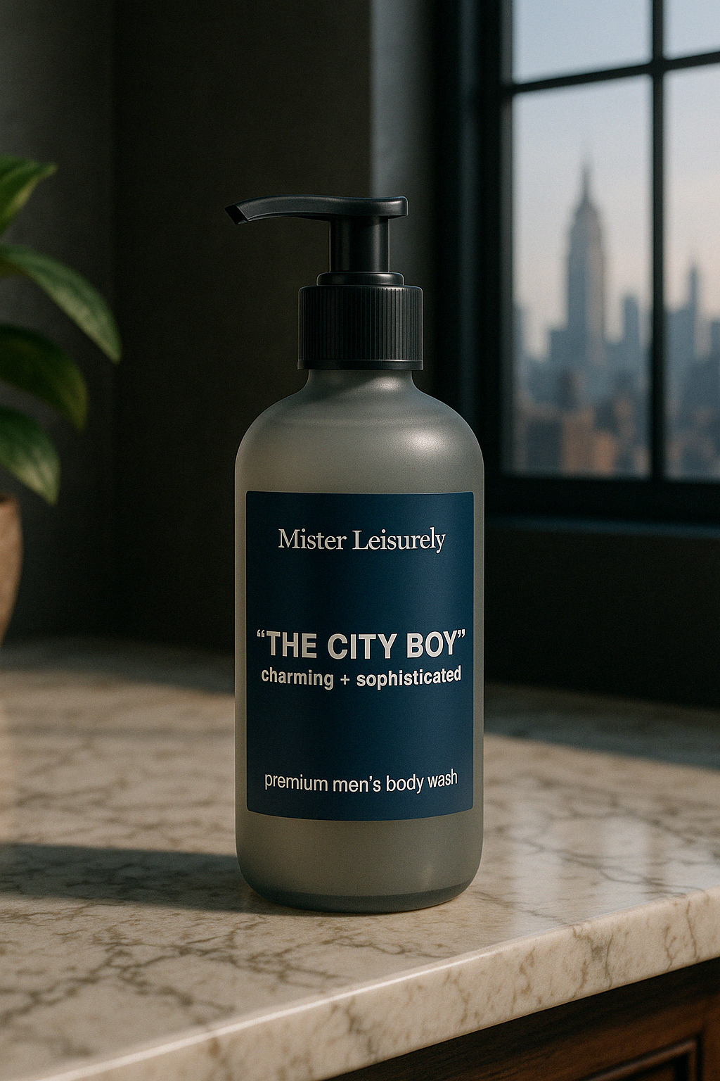 "The City Boy" body wash - bergamot - vetiver - amber