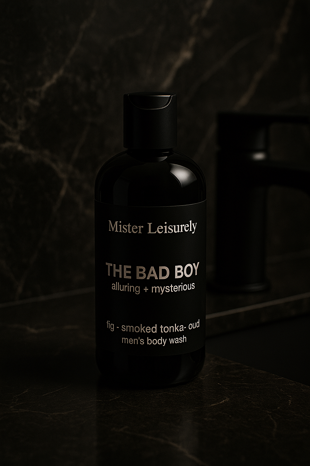 "The Bad Boy" body wash - fig - smoked tonka - oud