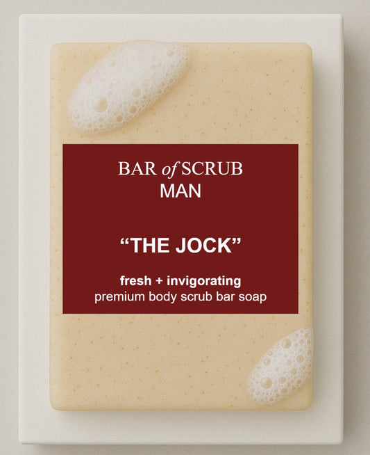 "The Jock" scrub bar soap - citrus - sandalwood - white musk