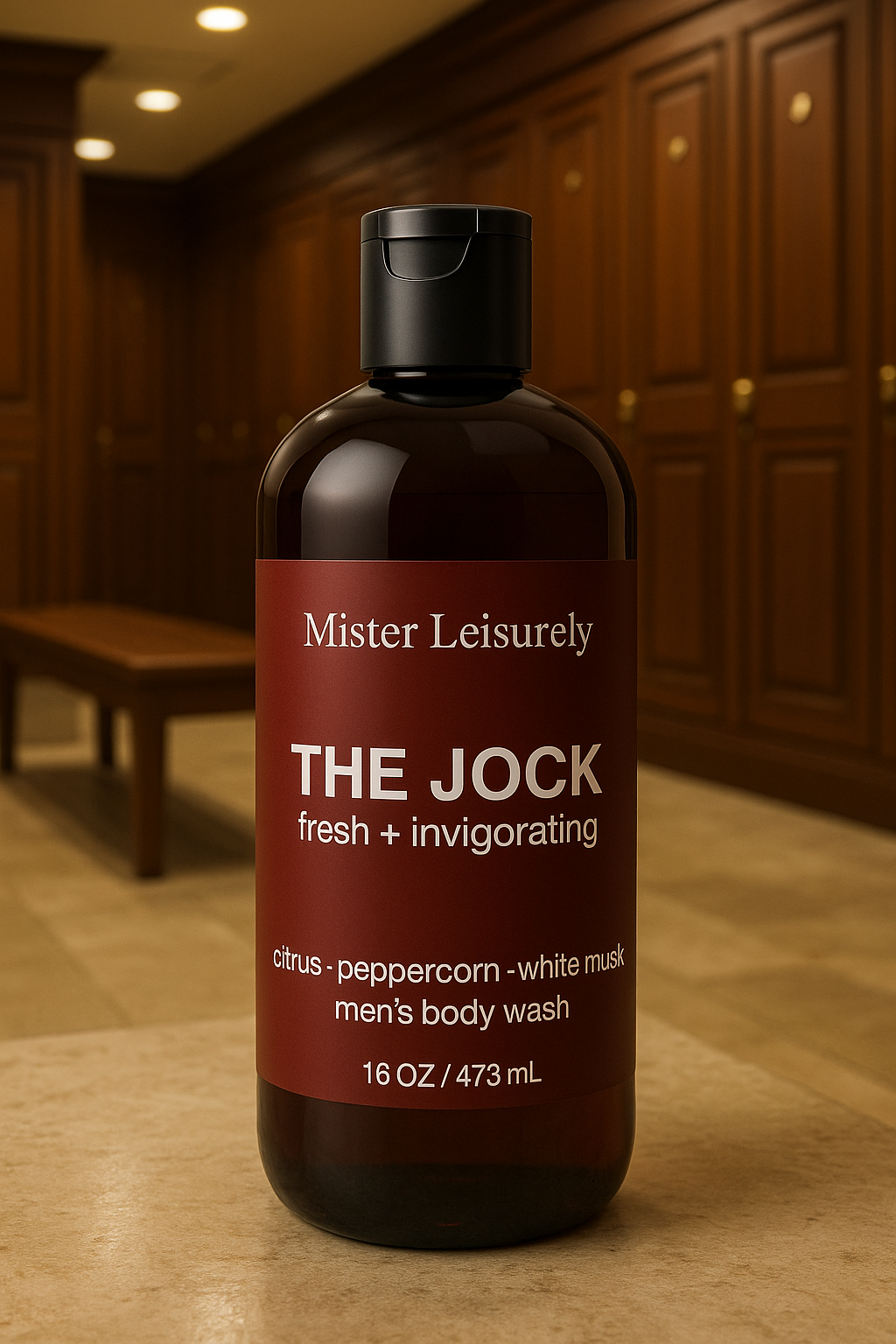 "The Jock" body wash - citrus - peppercorn - white musk