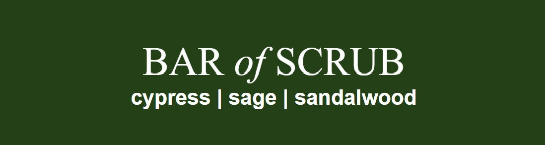 "The Outdoorsman" scrub bar soap - pine - cedarwood - leather