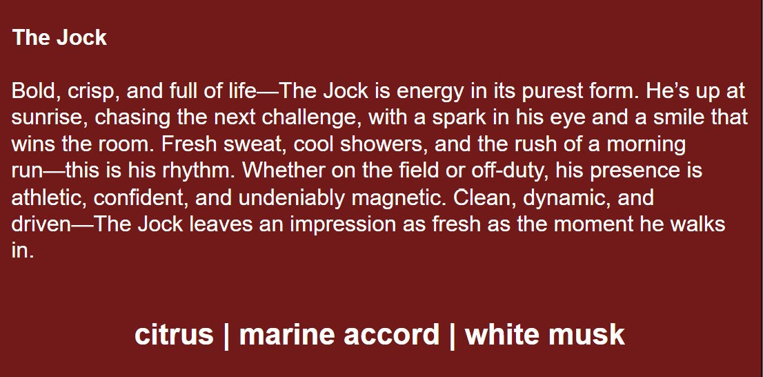 "The Jock" scrub bar soap - citrus - sandalwood - white musk